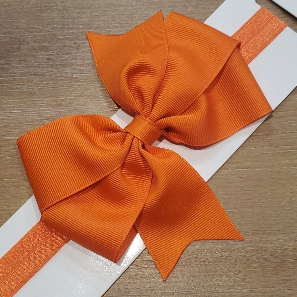 NWT Boutique Hairbow Headband Orange